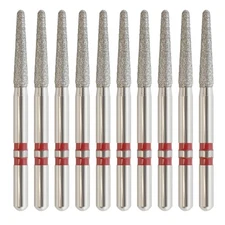 Dental Diamond Zirconia Cutting Burs Round End Taper Z856/016F Friction Grip FG