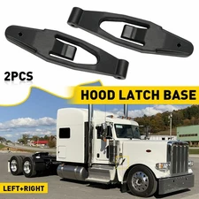 2Pack Hood Latch Base Set For Kenworth T300 T600 T800 and Peterbilt 357 389 367