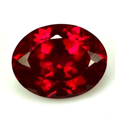 Untreated 5+ Ct AAA Natural Burma Red Ruby Oval Cut GIE certified Gemstone
