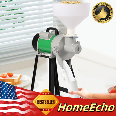 110V 2200W Wet Electric Feed/Flour Mill Cereals Grinder Green