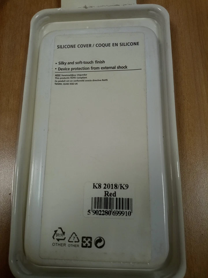 Custodia protettiva a libro per LG K8 2018 / LG K9 Cover Bookstyle Case Rossa - Immagine 2 di 2