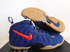 Nike Little Posite Pro Gs Blue Void-University Red USA Sz 6Y Rare 644792-405 