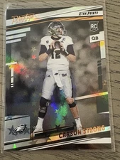 2022 Panini Prestige - Rookies Carson Strong #306 Xtra Points Astral (RC)