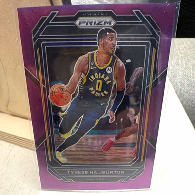 Panini 2022-23 Prizm Tyrese Haliburton Purple Parallel #93 Pacers /99