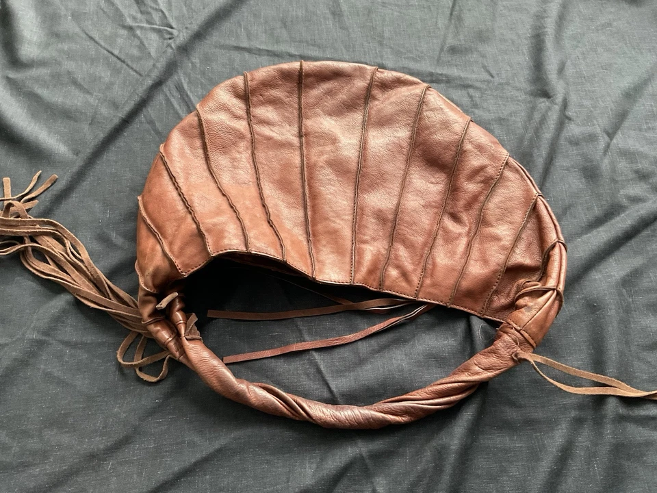 Bolso de hombro Hobo grande de cuero con flecos LUCY BRAND Foto 2 de 4