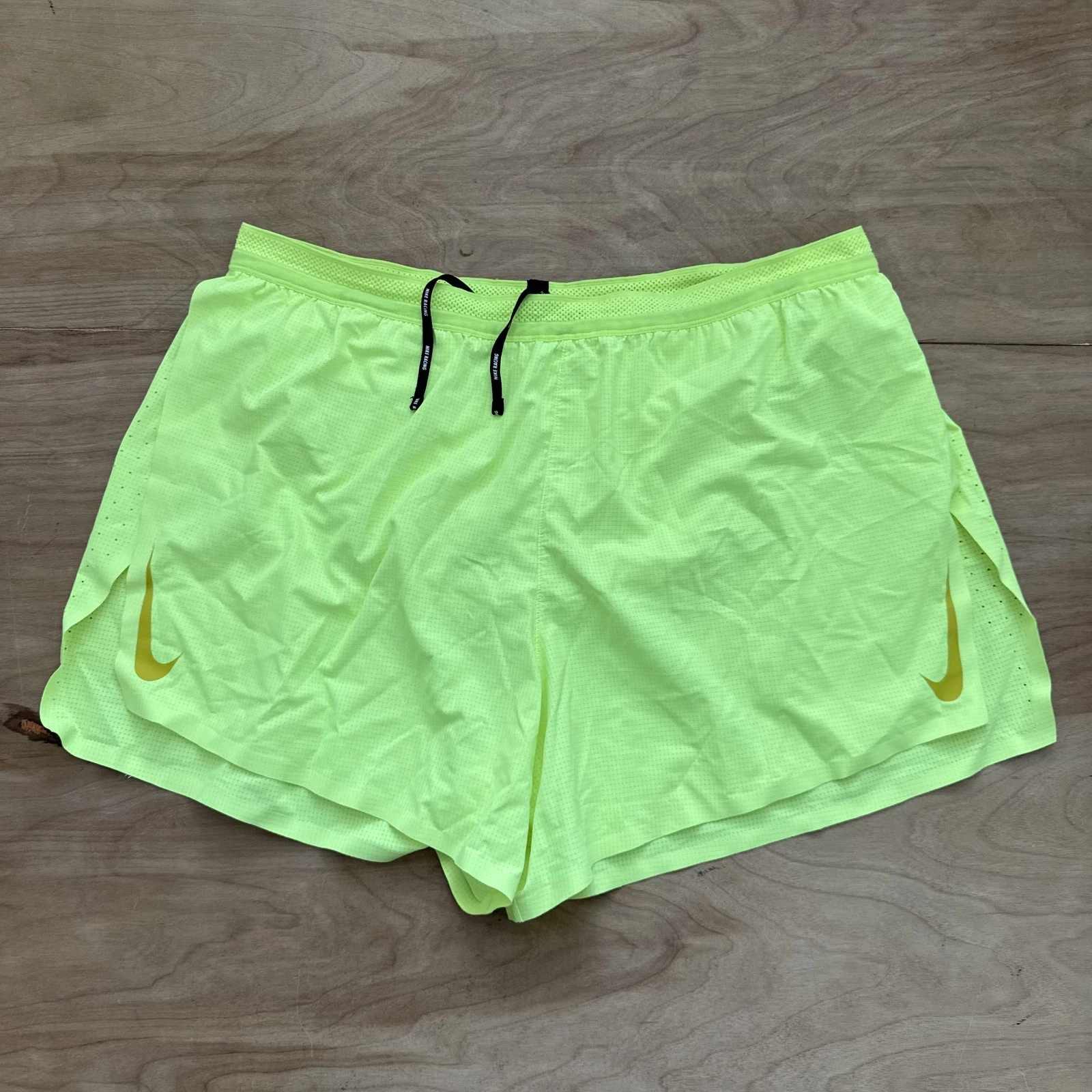 Nike Aeroswift ADV Running Racing Shorts 4" Lime Volt Green Size XL CJ7840-702