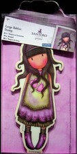 Santoro Gorjuss Large Rubber Stamp New Jar of Hearts Easy Cling NOS
