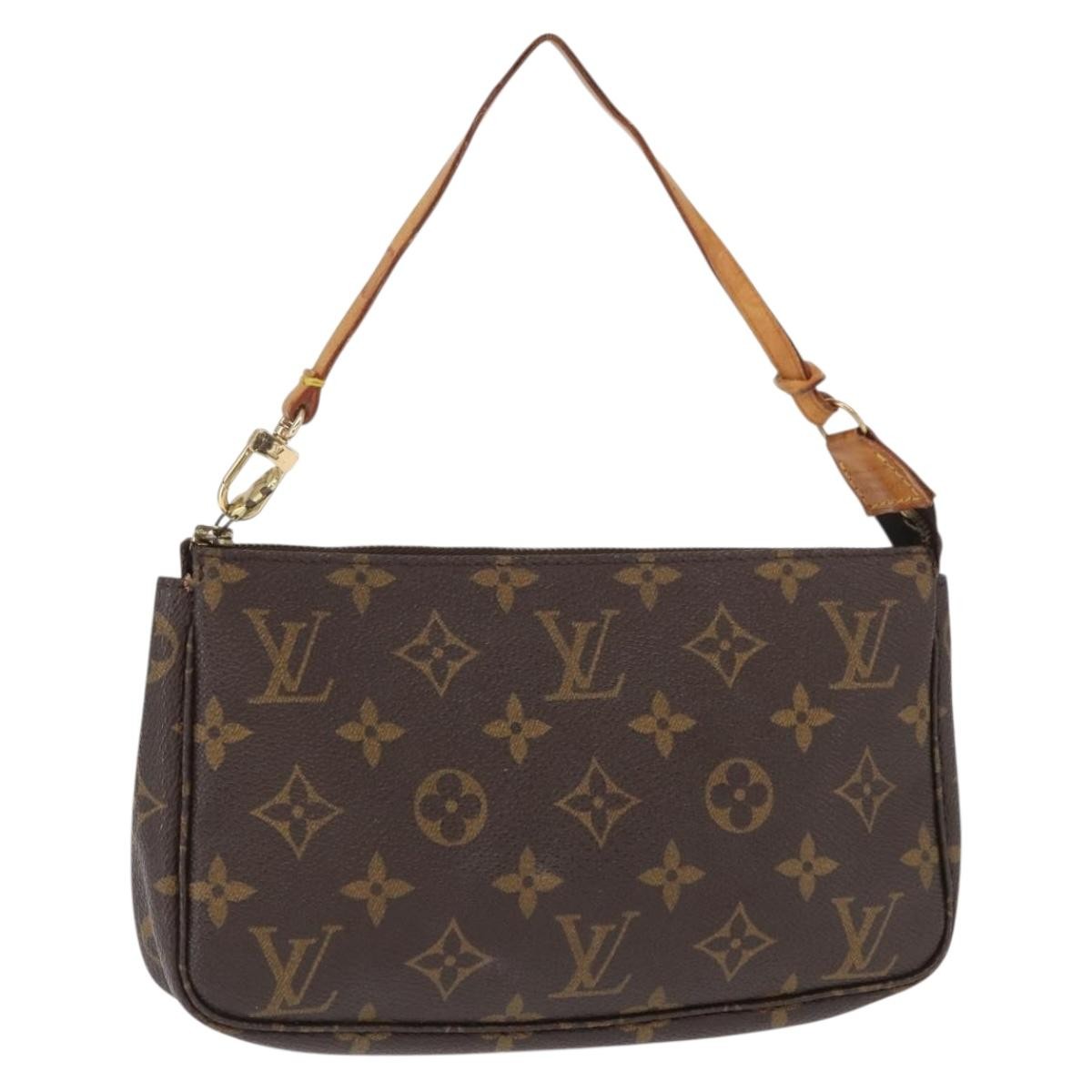 LOUIS VUITTON Monogram Pochette Accessoires Pouch M51980 LV Auth BA9476