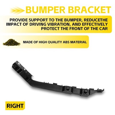 Passenger For 2007-2013 Acura MDX Front Bumper Bracket Fender Retainer Black EXD