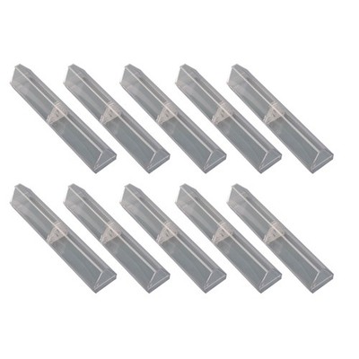 10 Pieces Clear Pen Storage Container Triangular Pen Boxes School Office Supply