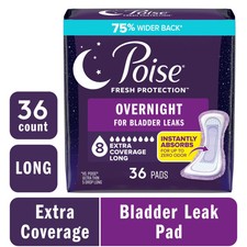 Overnight Incontinence  Postpartum Pads for Bladder Leaks, 8 Drop Extra