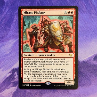 Mirage Phalanx 0035 VOC Deadpool Marvel MTG Crimson Vow Commander Red Copy Haste
