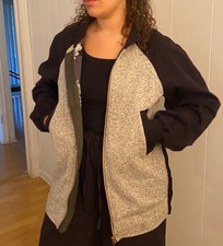 Lululemon Both Ways Bomber Reversible Jacket size XS/S Atomic Flower/Heathered