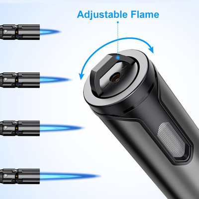 Torch Lighter Refillable Butane Lighter Long Flexible Neck Multipurpose Light...
