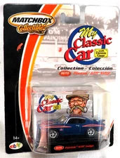 MATCHBOX My Classic Car Collection BLUE 1970 Pontiac GTO JUDGE 1/64 NEW