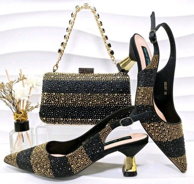 New Sale Italian Design Shoes With Matching Set- ED101