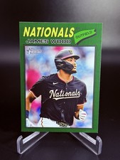 2026 Topps Heritage James Wood #295 Dark Green Border