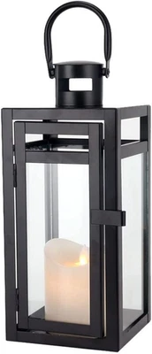 Metal Lantern Candle Holder 30 Cm High Decorative Tea Light Candle Holder with T - image 1 of 4