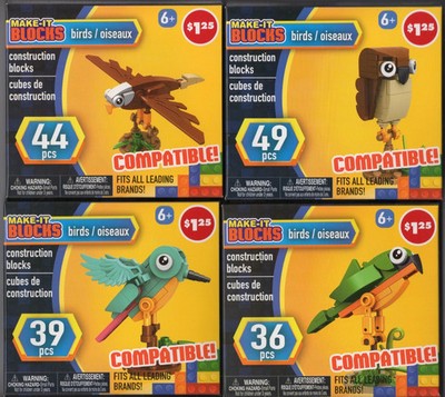 4x Make It Blocks Building Bricks 4 Pack NEW. Compatible with all leading brands