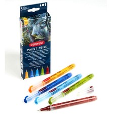 Derwent Permanent Paint Pens Palette 02 Opaque Professional Quality 5pc Set