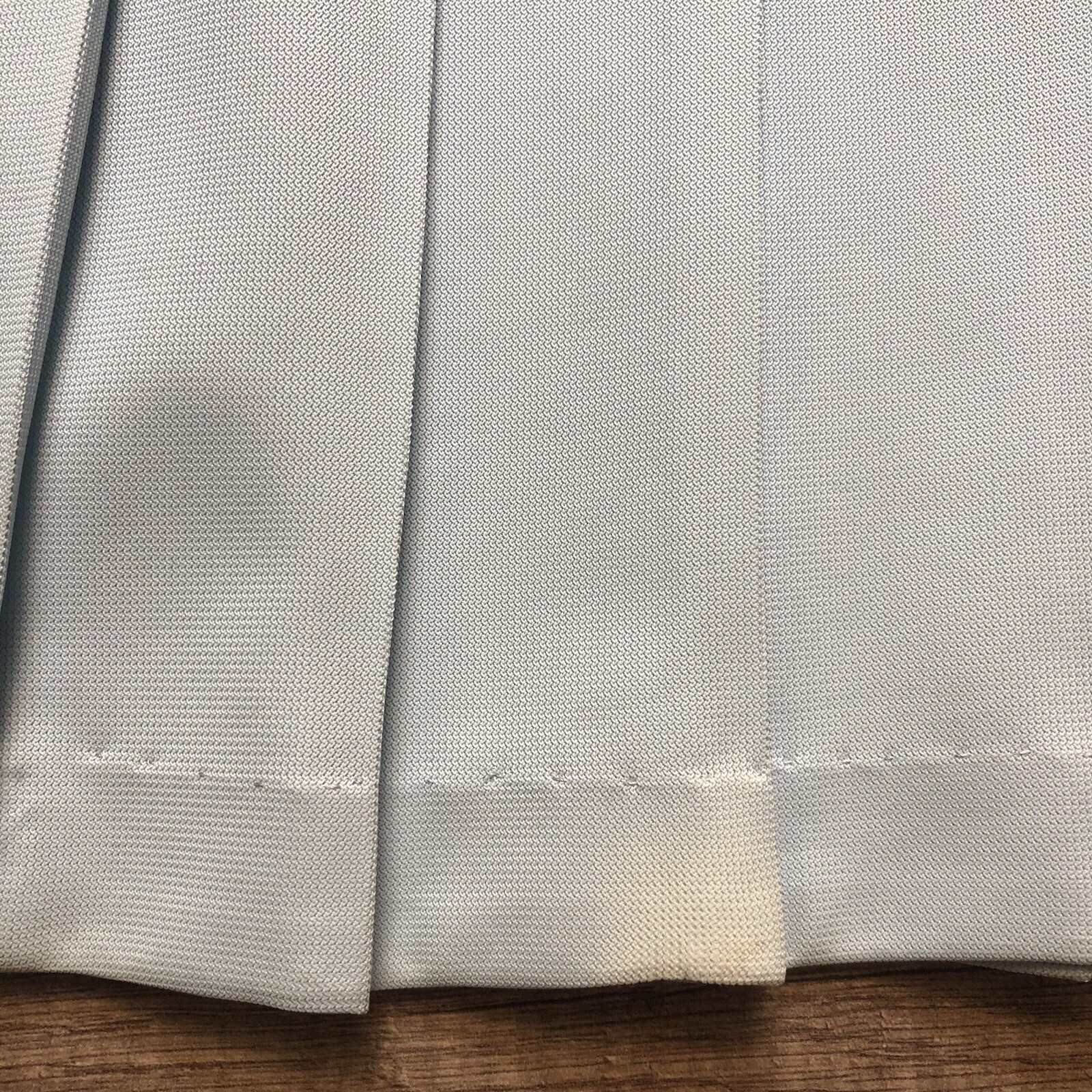 Vintage Carol Brent Pleated Polyester A Line Skirt Womens Small Baby Blue Skirt