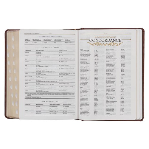 Toffee - Burgundy Large Print KJV Study Bible Indexed BRAND NEW in Shrink Wrap! - Imagen 7 de 11