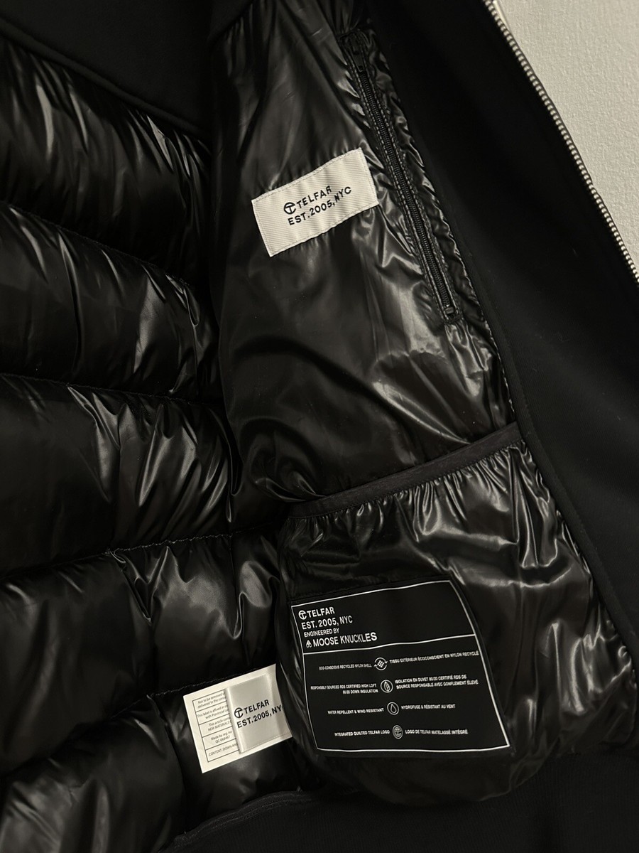 タグ付未使用品　na.e Wool&Cashmere Hoodie Coat Telfar X Moose Knuckles Puff Hoodie Black Quilted Bomber