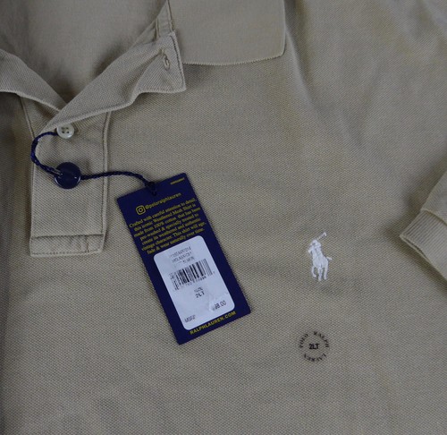 Camisa polo Polo Ralph Lauren SS malla desgastada 100 % algodón con flequillo nuevo con etiquetas $85-98 - Imagen 20 de 58