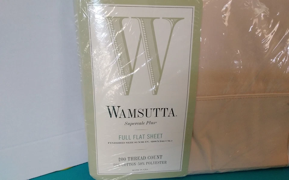 Wamsutta Supercale Plus Full Flat Sheet 200 Thread Count Color: Pearl - Image 2 of 4