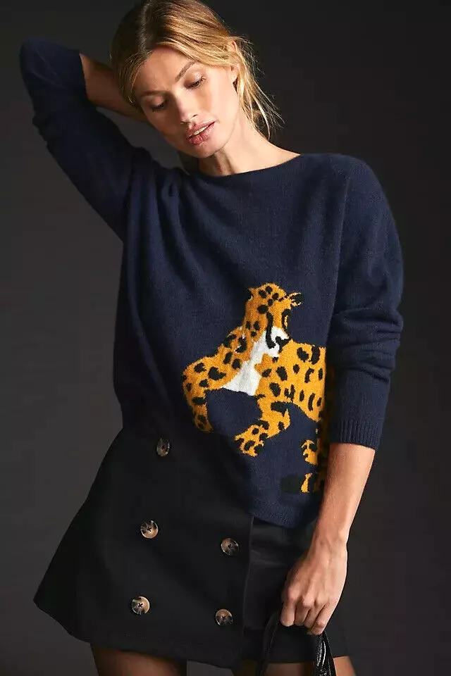 Cashmere intarsia sweater cheap