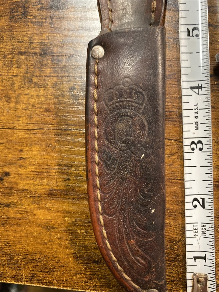 NICE VINTAGE QUEEN STEEL HUNTING KNIFE WITH SHEATH eBay