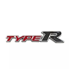 3D Chrome Black TYPE-R Letter Emblem Trunk Lid Sport Decal Badge Scratch masking