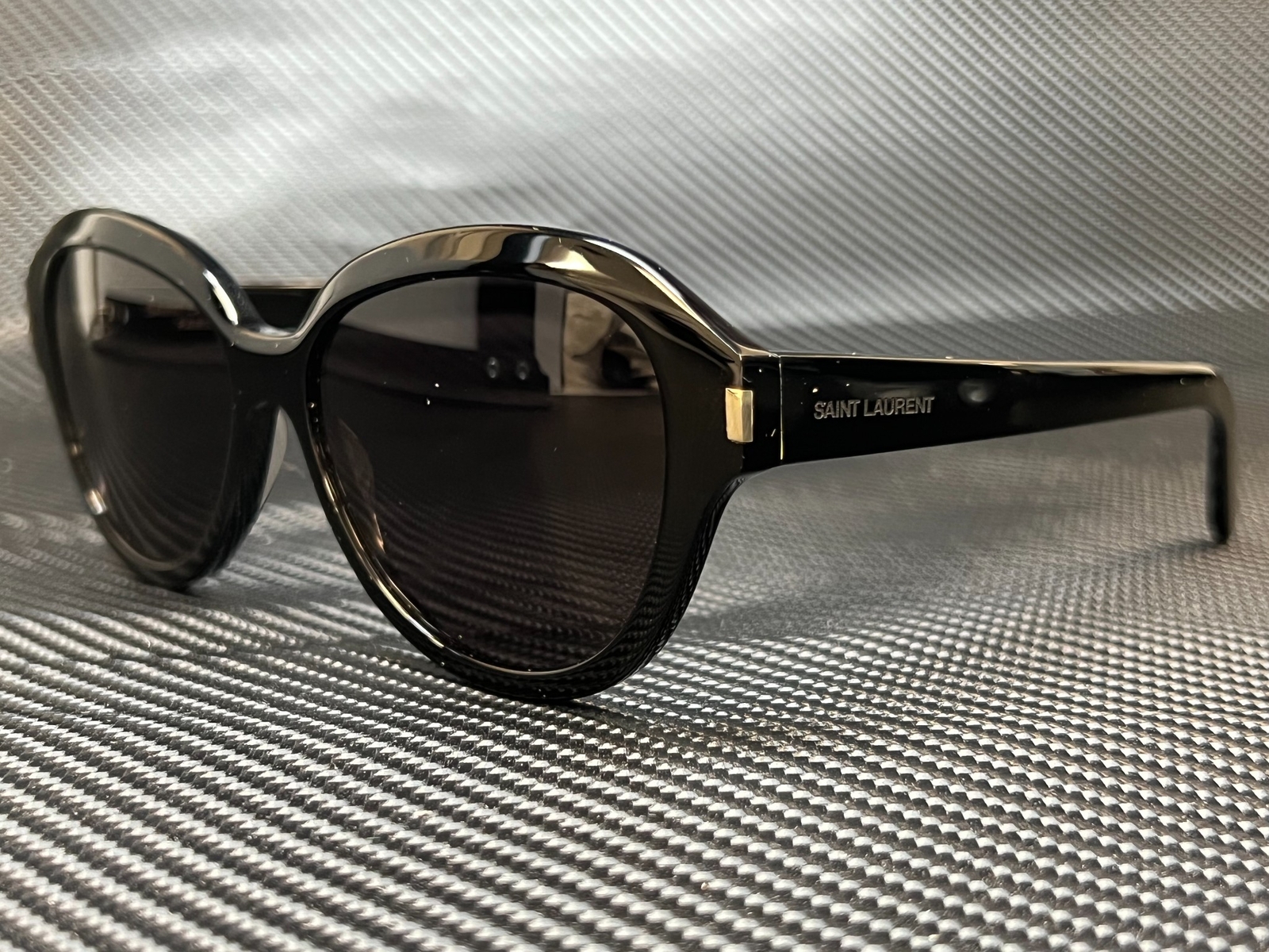 SAINT LAURENT SL 400 001 Occhiali da sole da donna rotondi neri ovali 58 mm