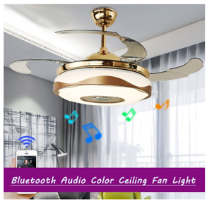 Modern Bluetooth Music Player Led 7 Color Chandelier Invisible