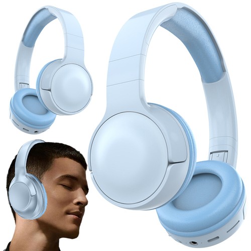 Wireless Bluetooth-Compatible Over Ear Headphones Gaming Headphones (Blue) - Afbeelding 10 van 12