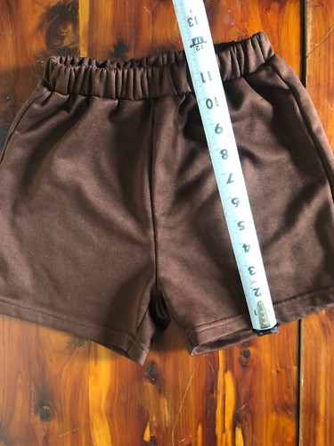 Shein Girls Outfit Set Size 9Y Shorts & Cropped Hoodie California Logo Brown - Picture 9 of 13