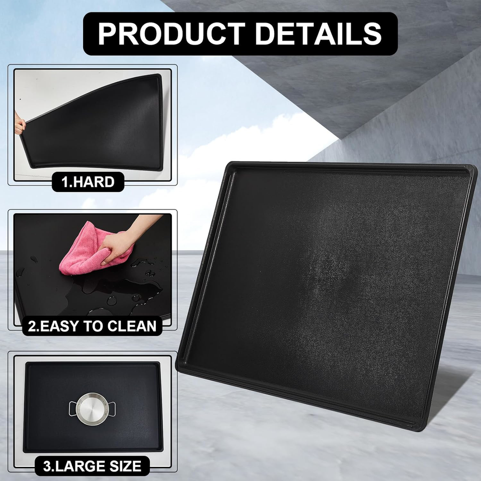 Datanly 2 Pcs 35 x 24 Inches Auto Drip Tray Oil Drip Pan for Under Car