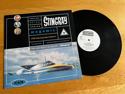 FAB featuring Aqua Marina - The Stingray Megamix UK 12'' 1990 NEAR MINT Vinyl