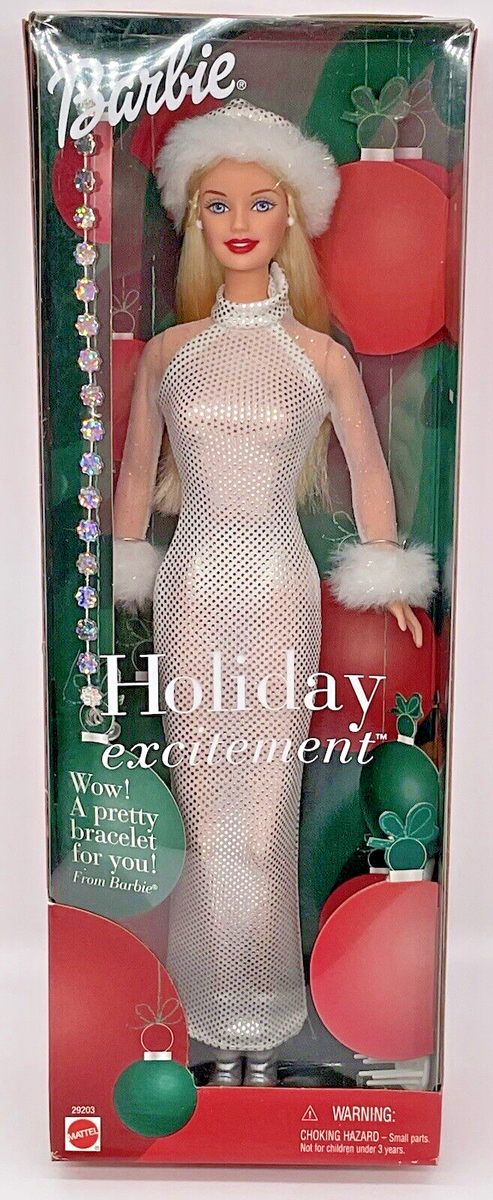 Barbie Holiday Excitement Doll with a Bracelet for You Barbie