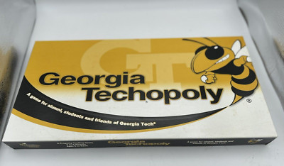 Georgia Tech Techopoly Monopoly Board Game USA Made NEW with Box Exterior Dirty