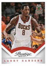2013-14 PANINI PRESTIGE LARRY SANDERS CARD #124 **NM-MT** MILWAUKEE BUCKS