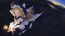 Landscape anime girls art 2d portrait kirisame marisa Custom Gaming Mat Desk