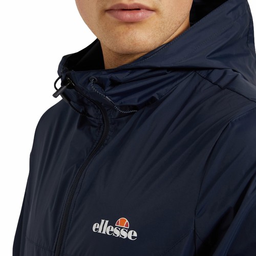 Chaqueta con Capucha Impermeable Transpirable Azul Marino ellesse Cesanet Cremallera - Imagen 3 de 3