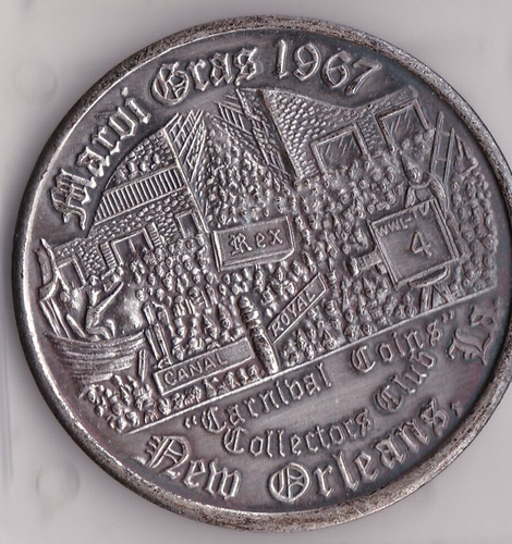 One set: 1966-1967 50th Anniversary Season Collector's Club Mardi Gras Doubloons - Picture 2 of 6