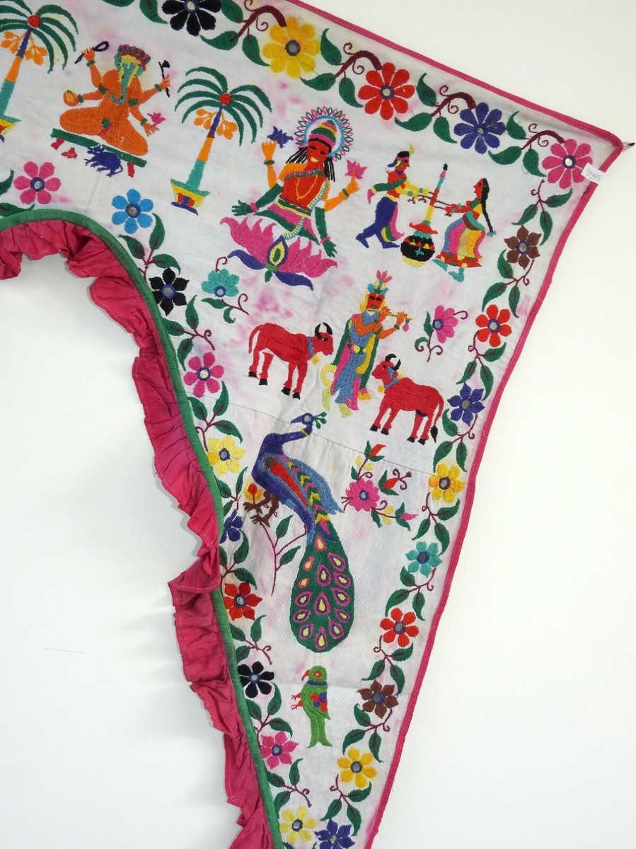 Vintage Welcome Gate Toran Porte Valance Fenêtre Décor