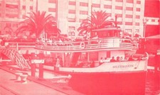 Los Angles California Silvergate Tourist Boat Pink Tint Postcard 3092