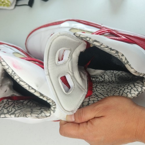 Jordan NikeID Men's Retro Sneakers 2012 Style 532513-993 Size 13 White/Red Snake - Bild 12 von 19