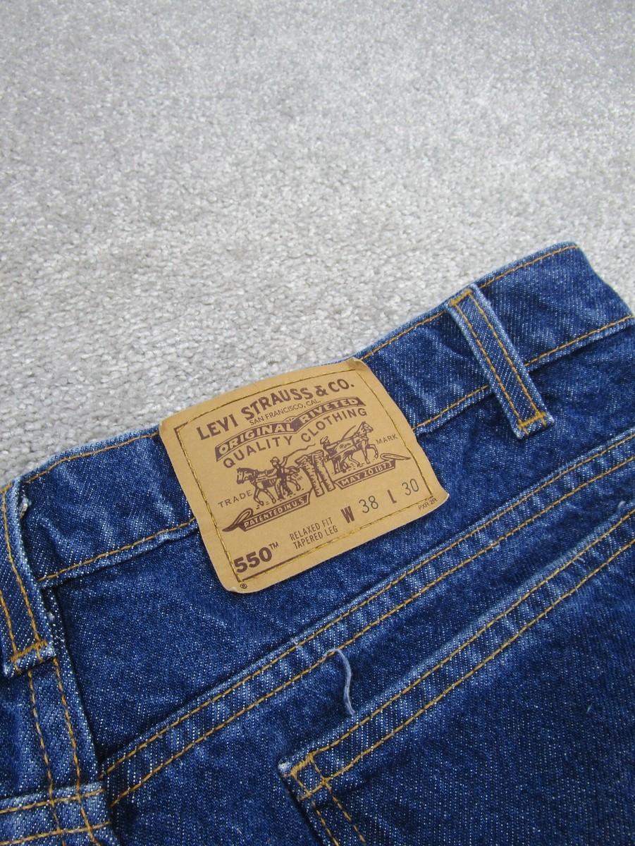 Vintage Levis 550 Jeans Mens 38 Dark Wash Denim Relaxed Fit Vintage Levis 550 Jeans Mens 38 Dark Wash Denim Relaxed Fit