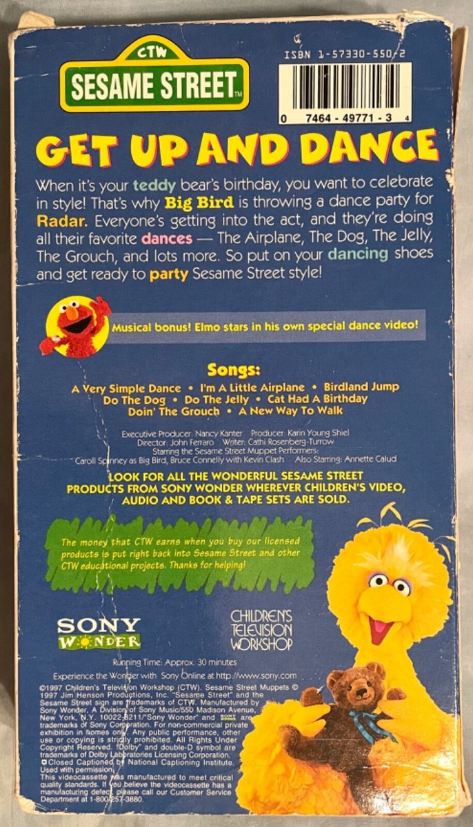 Children's Television Workshop Sesame Street Get Up and