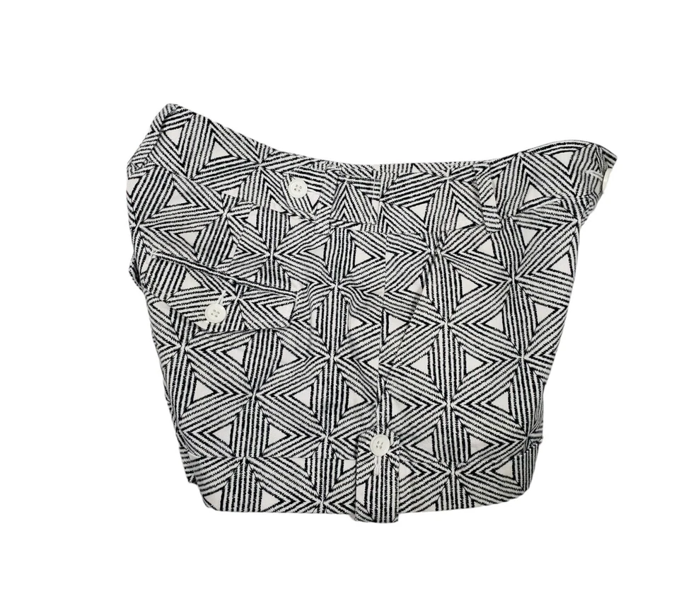 Pantalones Cortos de Estudio Express Design Mujer Bolsillos Elastizados Puños Negro Blanco Talla 4 Foto 3 de 4